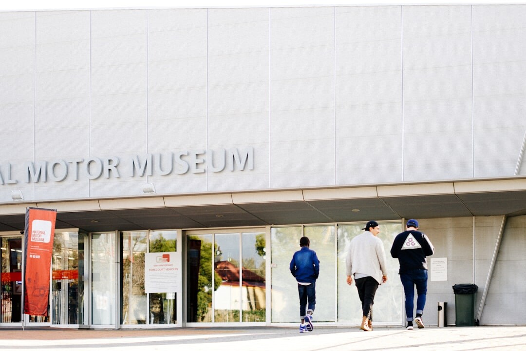 group exploring museum